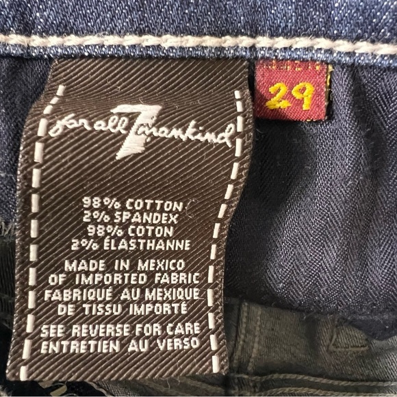 7 For All Mankind Dark Wash Bootcut Jeans Size 29 - Picture 13 of 13